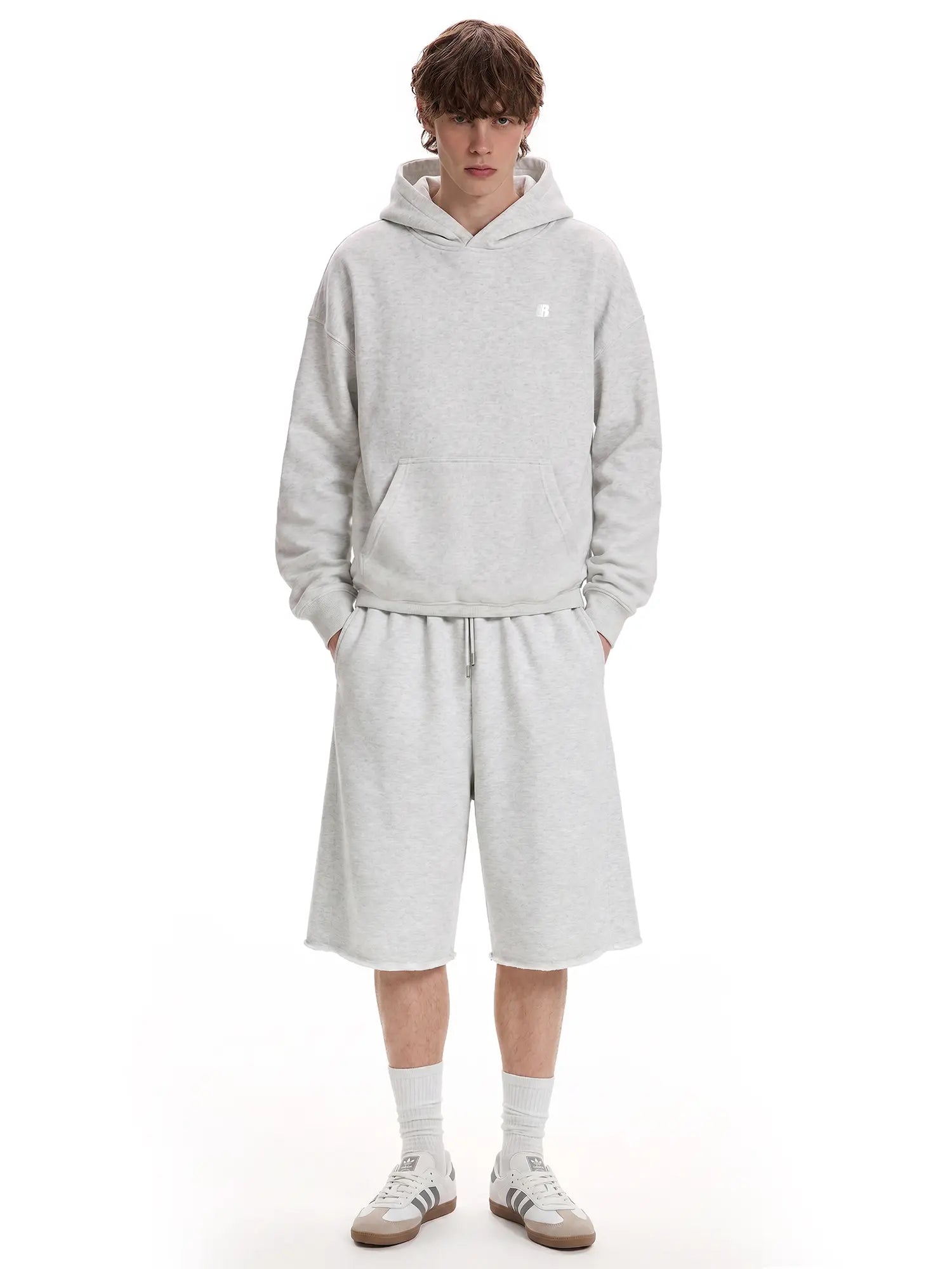 FDR 3/4 Sweatpants Soft Fleece Joggers Baggy Casual Streetwear Pants Elastic Waist Wide Leg Athleisure Unisex Y2K Fashion Comfortable Everyday Wear