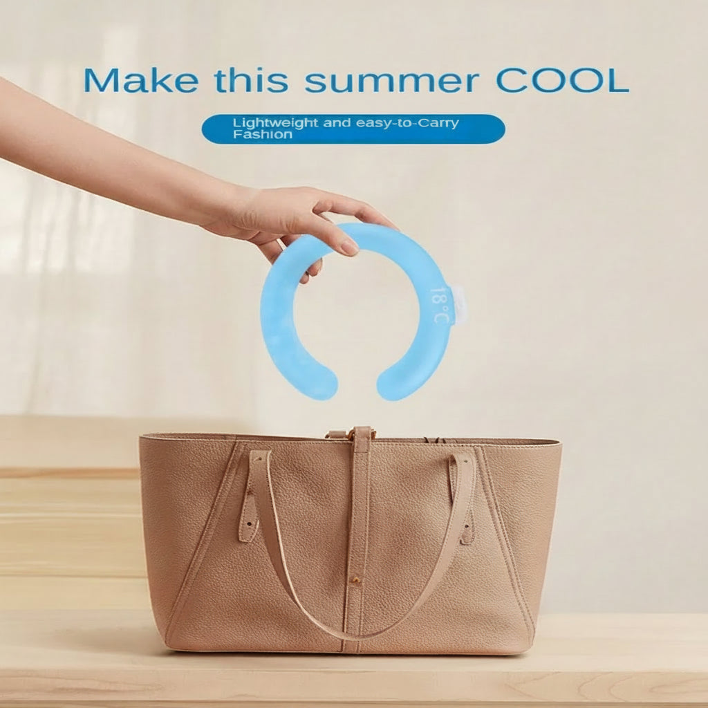 Collar Tube Neck Cooler Ice Pack Reusable Neck Cooling Ring Ice Maker Gel Liquid Cooling Neck Wraps Fitness