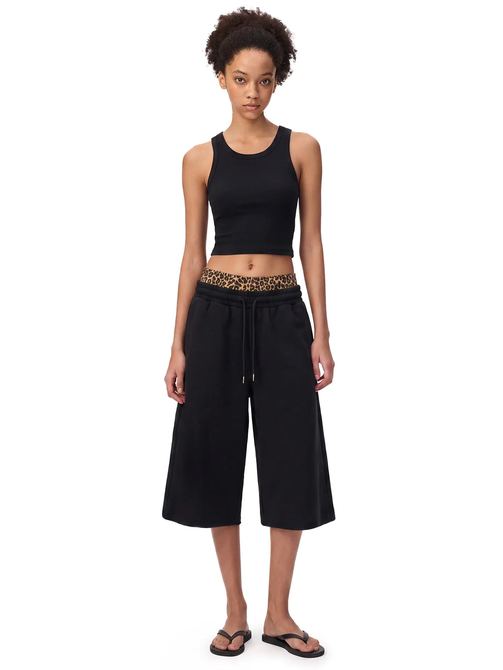 FDR 3/4 Sweatpants Soft Fleece Joggers Baggy Casual Streetwear Pants Elastic Waist Wide Leg Athleisure Unisex Y2K Fashion Comfortable Everyday Wear