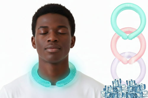 Collar Tube Neck Cooler Ice Pack Reusable Neck Cooling Ring Ice Maker Gel Liquid Cooling Neck Wraps Fitness