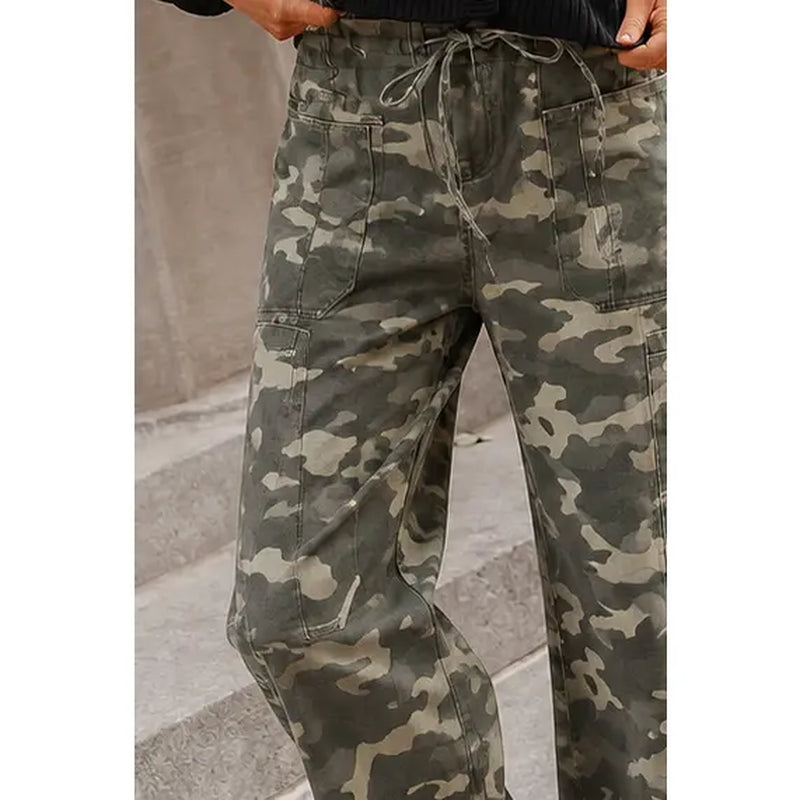 Bowie Pants - Camo | Womens Camo Barrel Pants | plus Size