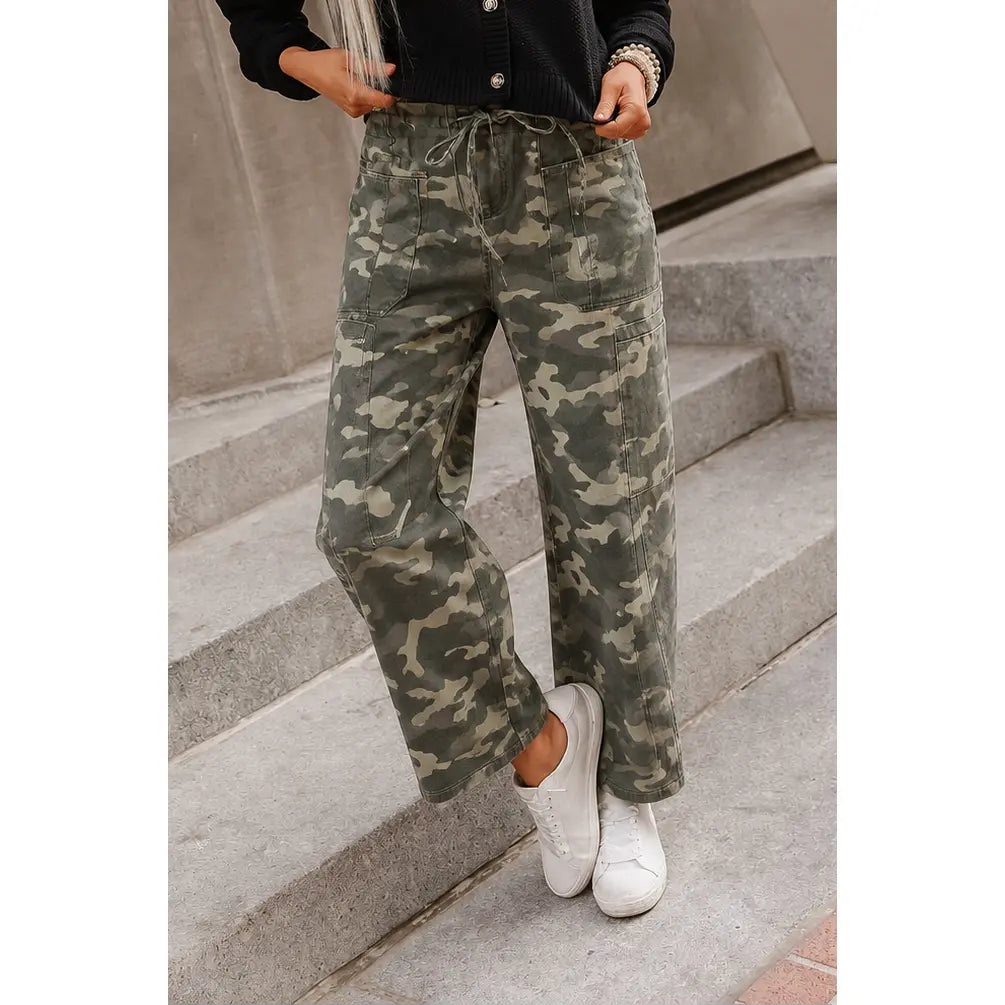 Bowie Pants - Camo | Womens Camo Barrel Pants | plus Size